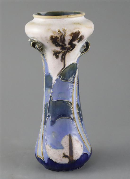Mark V Marshall for Royal Doulton, a sea kelp design vase, c. 1905, 24.5cm